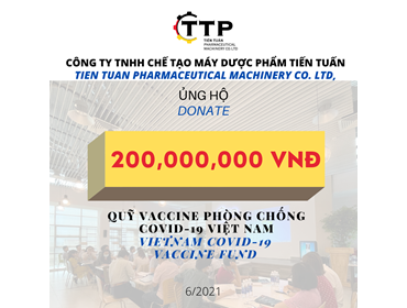 TIEN TUAN DONATES 200 MILLION DONG TO THE COVID-19 VACCINE FUND