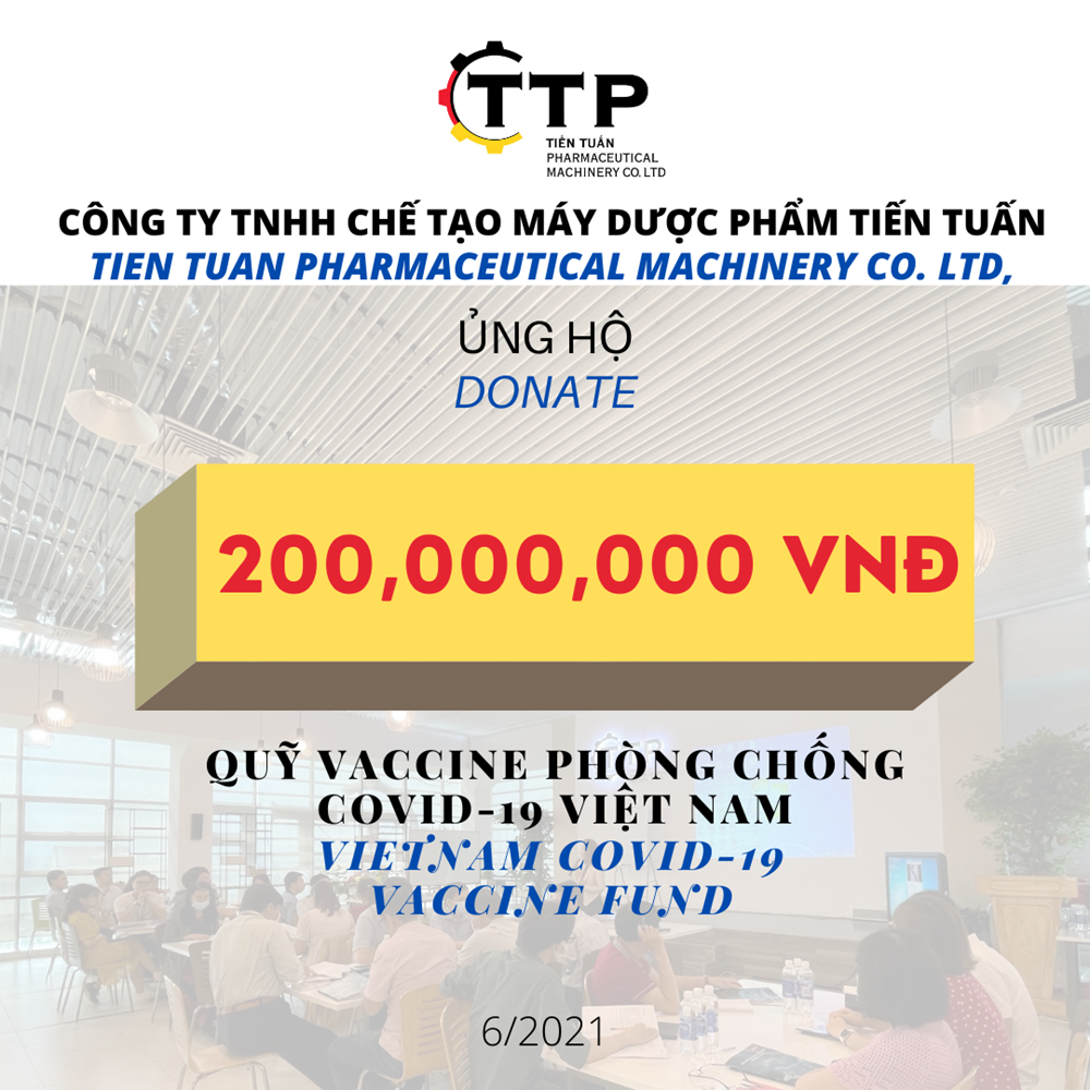 Tiến Tuấn Ủng Hộ 200 triệu đồng vào quy vắc xin covid-19 Việt Nam